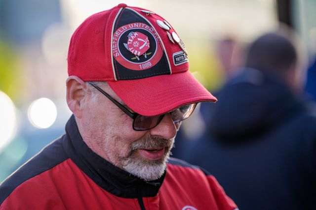 A home fan during the Sky Bet Championship match Sheffield United vs Blackburn Rovers at Bramall Lane, Sheffield, United Kingdom on 22 April 2026

(Photo by Maynard Manyowa/News Images)