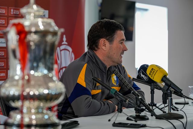 Mansfield Town manager Nigel Clough during the pre-match press conference for the FA Cup Fifth round match Mansfield v Arsenal to be played at One Call Stadium, Mansfield, United Kingdom on 07 March 2026

(Photo by Maynard Manyowa/News Images)