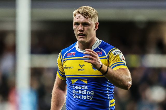 James McDonnell of Leeds Rhinos during the Betfred Super League round 26 match Leeds Rhinos vs Catalans Dragons at Headingley Stadium, Leeds, United Kingdom, 11th September 2025

(Photo by Alfie Cosgrove/News Images)