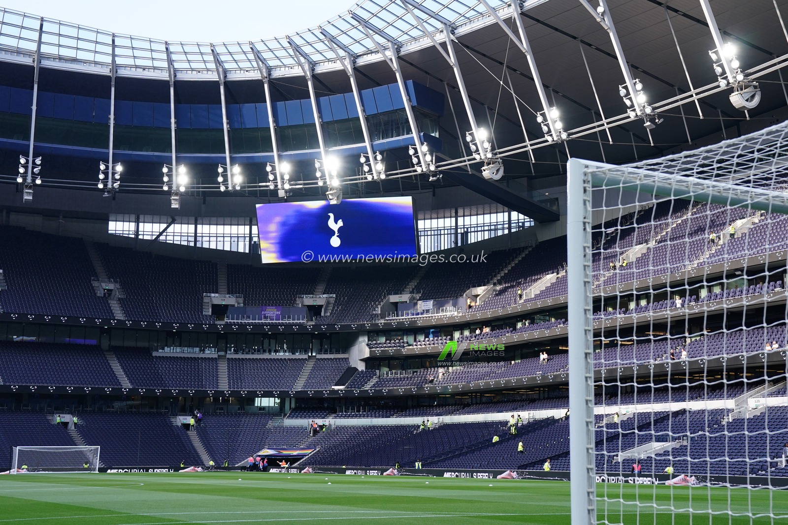 General view of the Tottenham Hotspur stadium ahead of  the Carabao Cup round 2 match Tottenham Hotspur vs Charlton Athletic at Tottenham Hotspur Stadium, London, United Kingdom on 26 August 2026

(Photo by Harvey Murphy/News Images)
