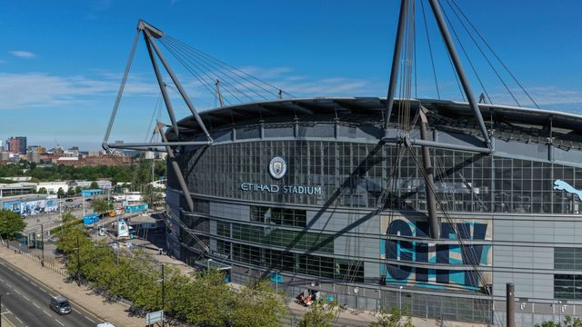 An aerial view of The Etihad Stadium during the Premier League match Manchester City vs Aston Villa at Etihad Stadium, Manchester, United Kingdom on 24 May 2026

(Photo by Mark Cosgrove/News Images)
