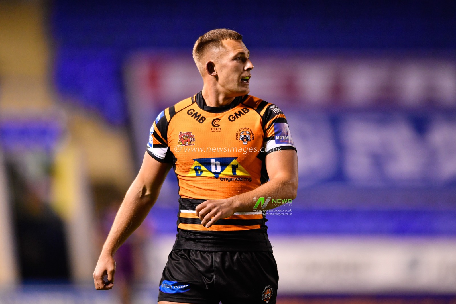 Greg Eden (25) of Castleford Tigers in action during the game