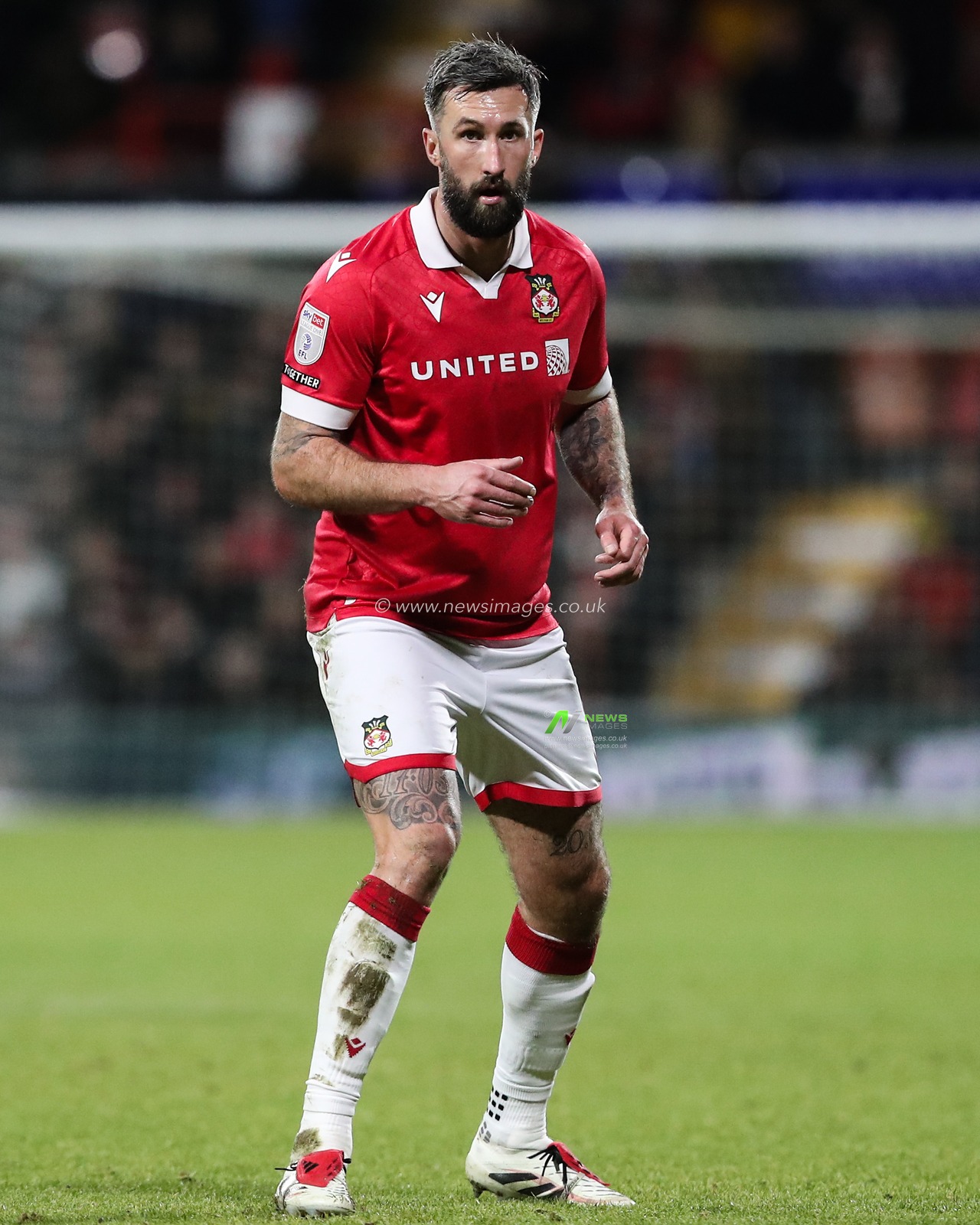 Ollie Palmer of Wrexham during the Sky Bet League 1 match Wrexham vs Birmingham City at SToK Cae Ras, Wrexham, United Kingdom, 23rd January 2025

(Photo by Gareth Evans/News Images)