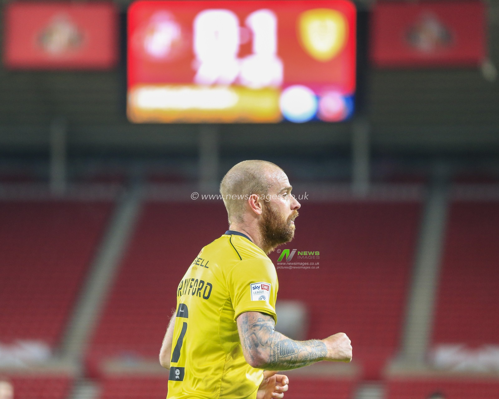 John Brayford #2 of Burton Albion during the game