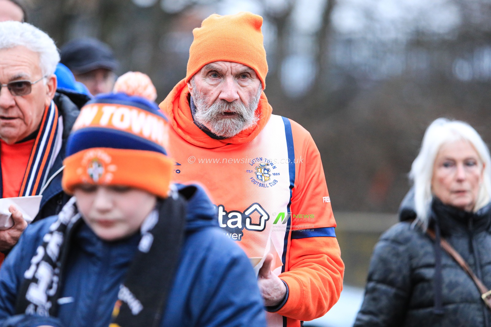 Luton Town fan arriving ahead of the Sky Bet Championship match Sheffield Wednesday vs Luton Town at Hillsborough, Sheffield, United Kingdom, 1st February 2025

(Photo by Jorge Horsted/News Images)