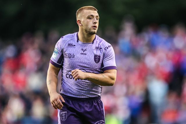 Mikey Lewis of Hull KR during the Betfred Super League round 23 match Leeds Rhinos vs Hull KR at Headingley Stadium, Leeds, United Kingdom, 21st August 2025

(Photo by Alfie Cosgrove/News Images)