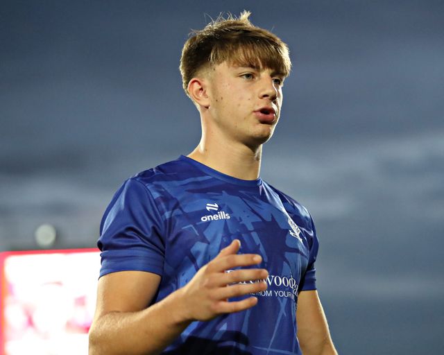 Ewan Irwin of Warrington Wolves before the Betfred Super League round 27 match Hull KR vs Warrington Wolves at Sewell Group Craven Park, Kingston upon Hull, United Kingdom, 18th September 2025(Photo by Sam Eaden/News Images)