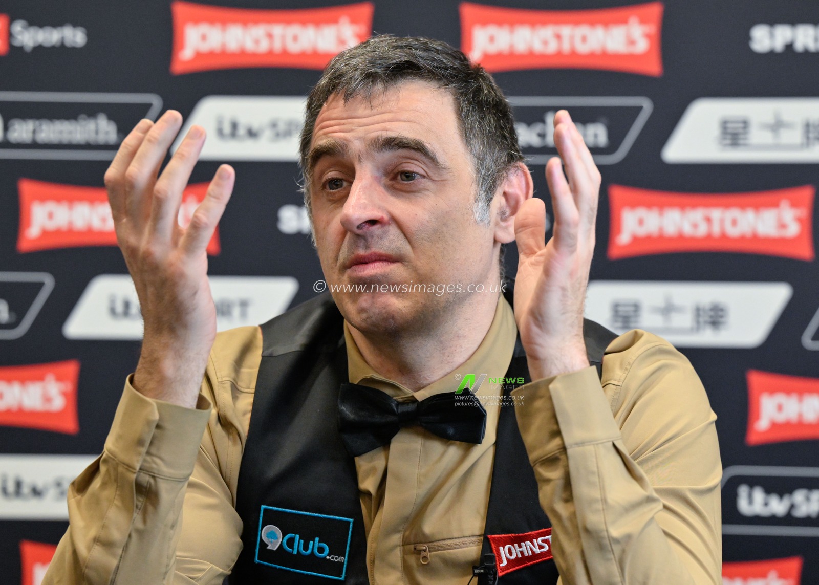 Ronnie O'Sullivan speaks at the post match interview, during the Johnstoneâ€™s Paint Tour Championships at Manchester Central, Manchester, United Kingdom, 5th April 2024

(Photo by Cody Froggatt/News Images)