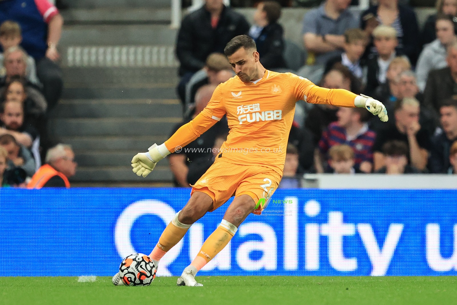 Karl Darlow #26 of Newcastle United in action during the game