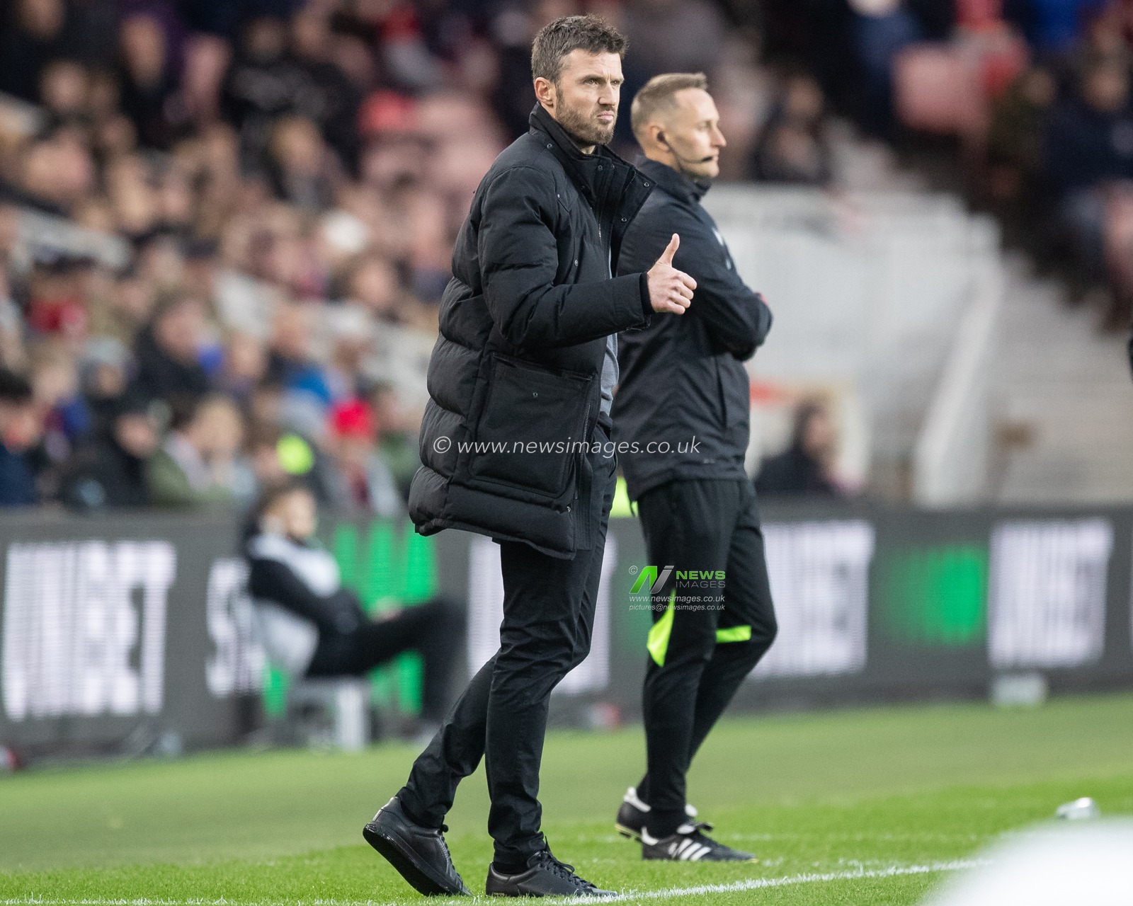 Michael Carrick manager of Middlesbrough reacts during the Sky Bet Championship match Middlesbrough vs Bristol City at Riverside Stadium, Middlesbrough, United Kingdom, 5th November 2022

(Photo by James Heaton/News Images)