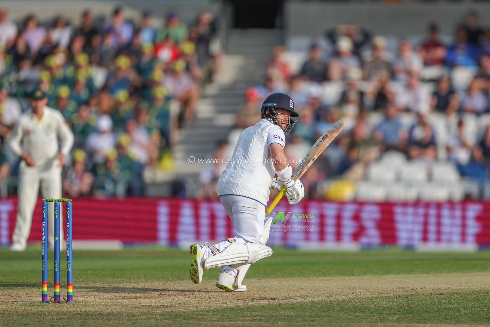 Ben Duckett of England looks to the boundary as he makes one run during the LV= Insurance Ashes Third Test Series Day 3 England v Australia at Headingley Stadium, Leeds, United Kingdom, 8th July 2023

(Photo by Mark Cosgrove/News Images)