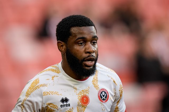 Japhet Tanganga of Sheffield United in the pregame warmup session  during the Sky Bet Championship match Sheffield United vs Blackburn Rovers at Bramall Lane, Sheffield, United Kingdom on 22 April 2026

(Photo by Maynard Manyowa/News Images)