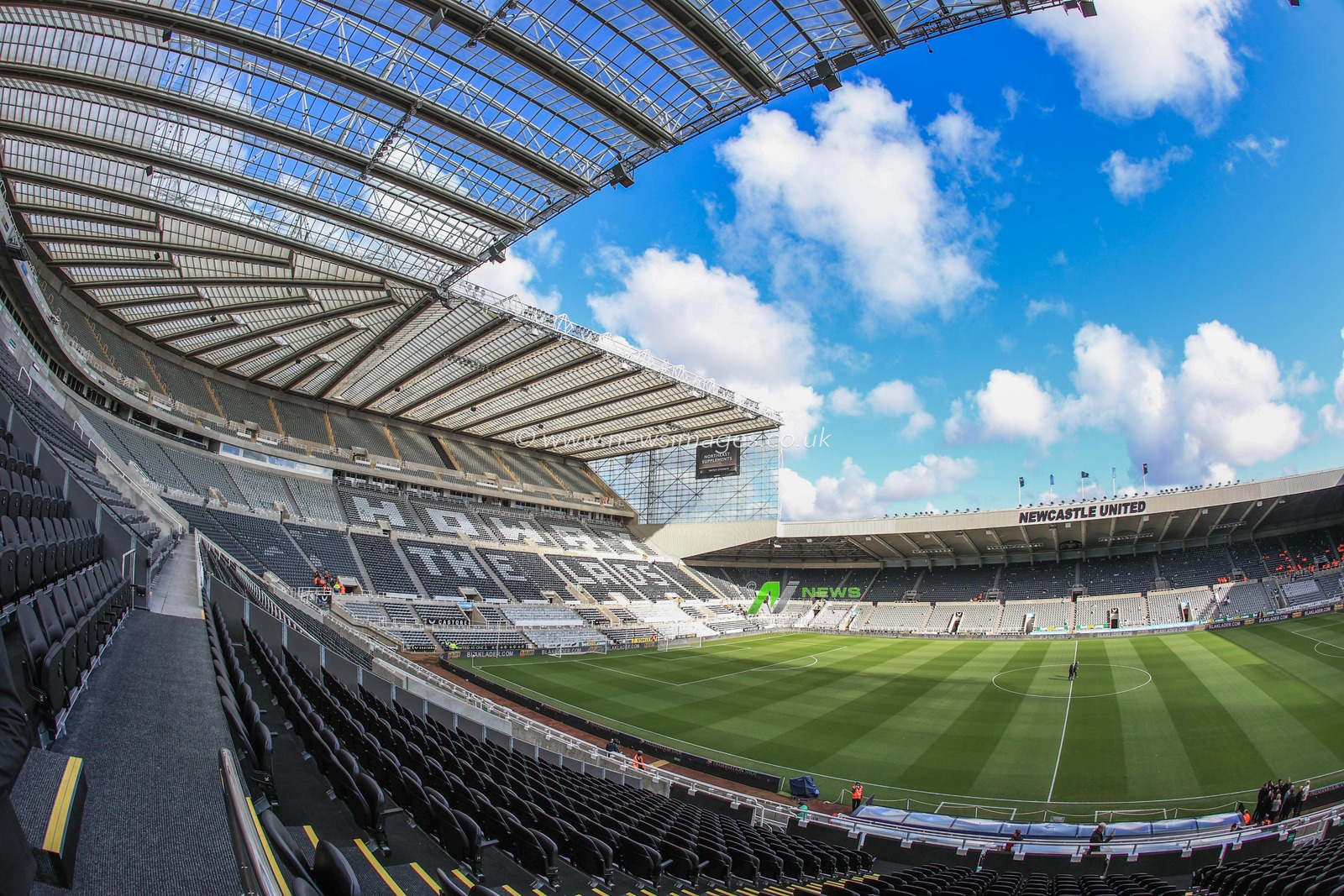 A general view of St. James's Park ahed of this afternoons Premier League fixture, Newcastle United v Brighton and Hove Albion