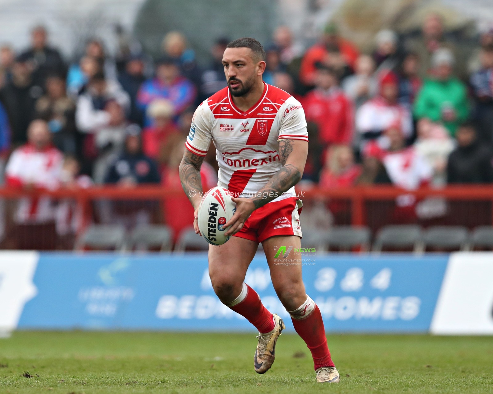 Elliot Minchella of Hull KR during the Betfred Super League Round 5 match Hull KR vs Leigh Leopards at Sewell Group Craven Park, Kingston upon Hull, United Kingdom, 22nd March 2025

(Photo by Sam Eaden/News Images)