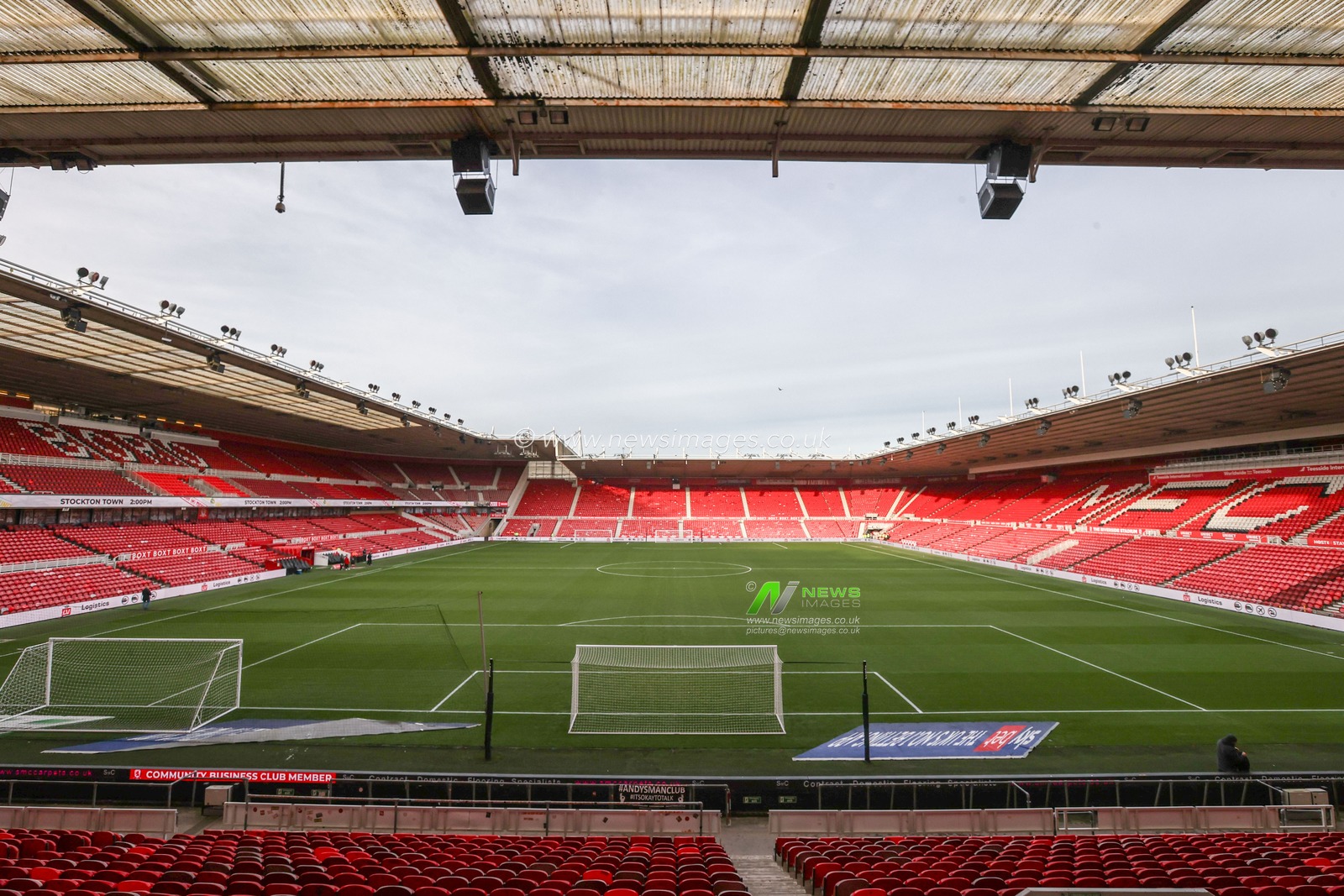 A general view of Riverside Stadium ahead of the Sky Bet Championship match Middlesbrough vs Cardiff City at Riverside Stadium, Middlesbrough, United Kingdom, 4th January 2025

(Photo by Alfie Cosgrove/News Images)