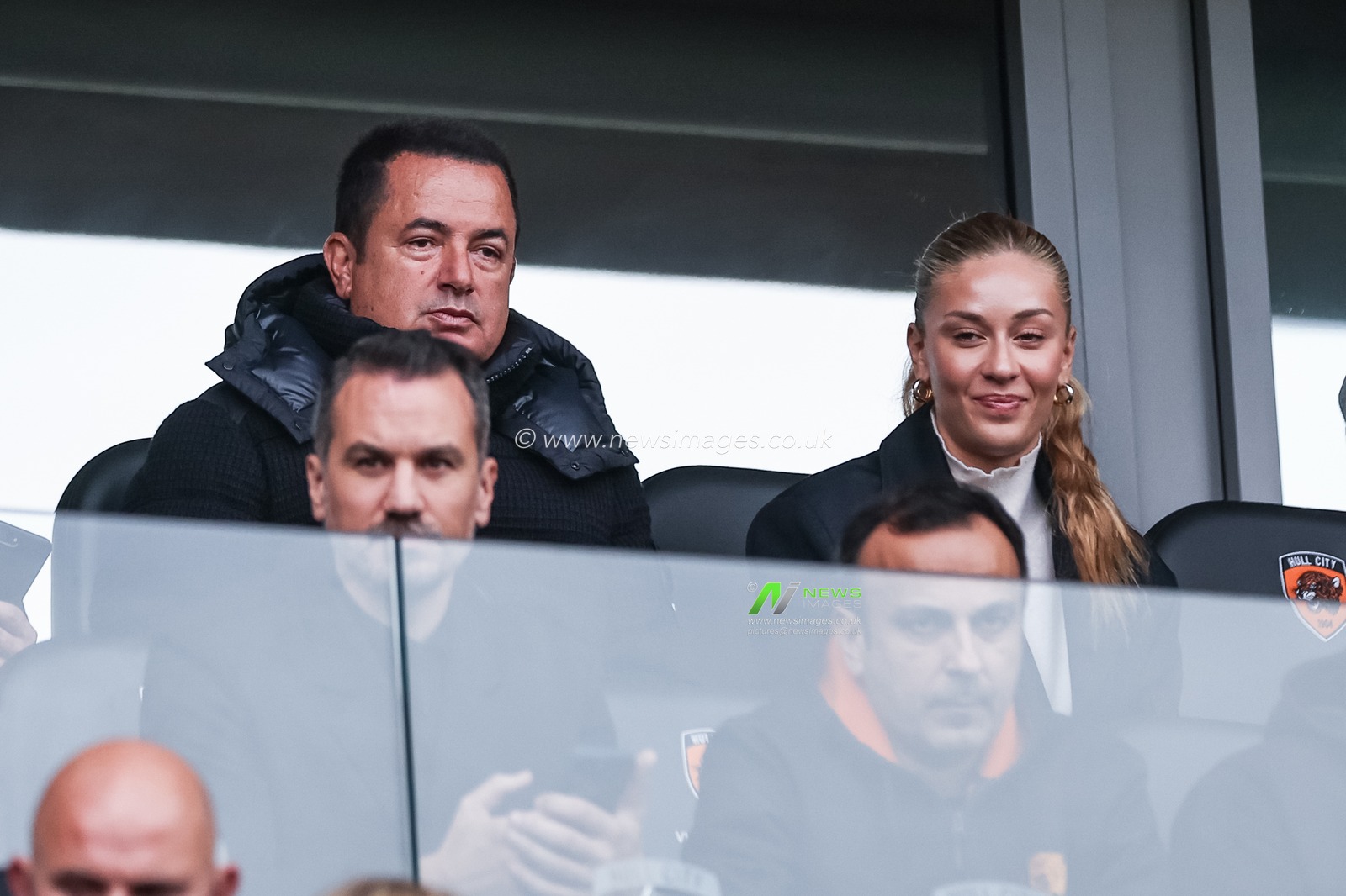 Hull City owner Acun Ilicali and his partner Ayca Cagla Altunkaya during the Sky Bet Championship match Hull City vs Sunderland at MKM Stadium, Hull, United Kingdom, 20th October 2024

(Photo by Mark Cosgrove/News Images)