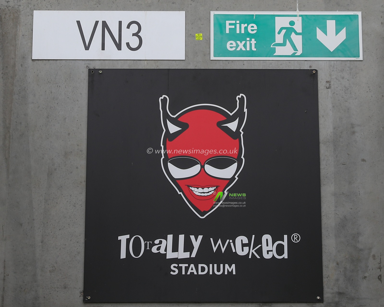 Totally Wicked Stadium branding inside of the stadium ahead of the Betfred Super League Round 27 match St Helens vs Hull FC at Totally Wicked Stadium, St Helens, United Kingdom, 22nd September 2023

(Photo by Gareth Evans/News Images)