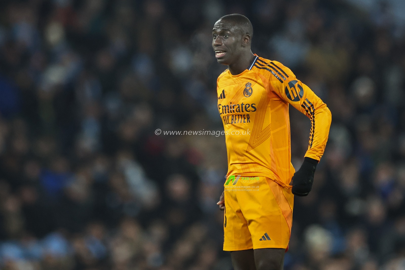 Ferland Mendy of Real Madrid during the UEFA Champions League Knockout Round Play-off Manchester City v Real Madrid at Etihad Stadium, Manchester, United Kingdom, 11th February 2025

(Photo by Mark Cosgrove/News Images)
