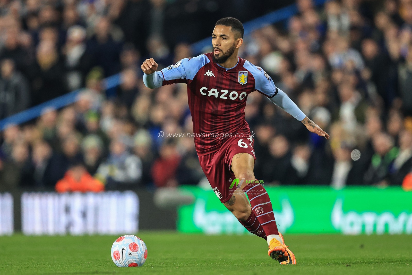 Douglas Luiz #6 of Aston Villa during the game