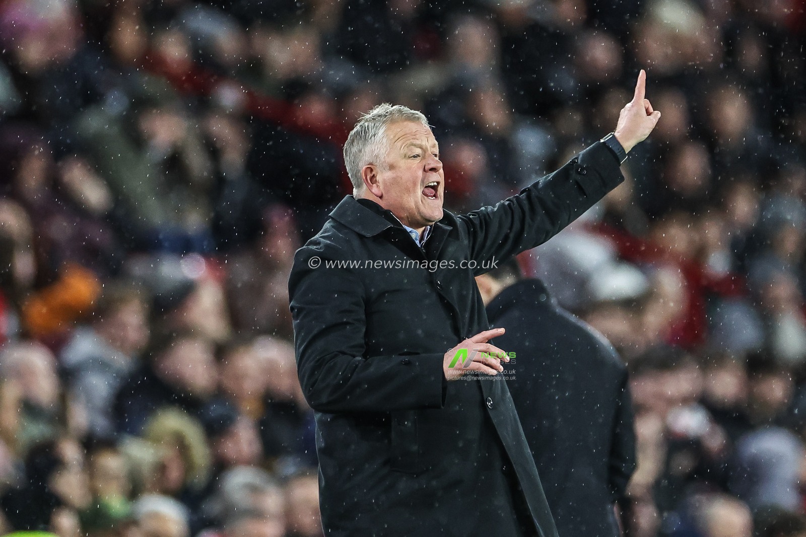 Chris Wilder manager of Sheffield United gives his team instructions during the Premier League match Sheffield United vs Arsenal at Bramall Lane, Sheffield, United Kingdom, 4th March 2024

(Photo by Mark Cosgrove/News Images)