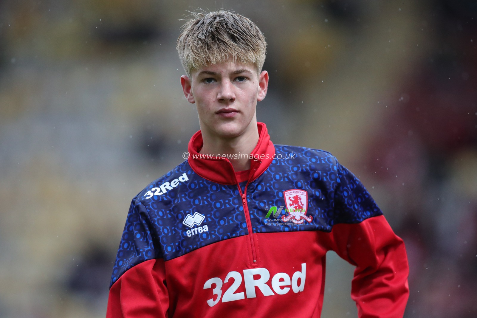 Fin Cartwright of Middlesbrough during the pre match warm up ahead of the Pre-season friendly match Bradford City vs Middlesbrough at University of Bradford Stadium, Bradford, United Kingdom, 26th July 2023

(Photo by James Heaton/News Images)