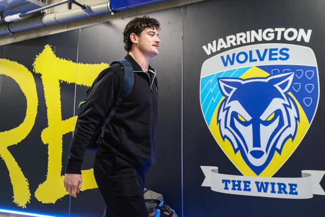 Jordy Crowther of Warrington Wolves arrives at stadium during the Betfred Super League Round 1 match Warrington Wolves vs St Helens at The Halliwell Jones Stadium, Warrington, United Kingdom on 13 February 2026

(Photo by Jorge Horsted/News Images)
