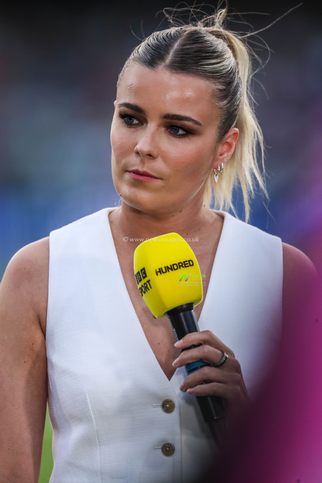 A lex Hartley looks on during the The Hundred match Oval Invincibles vs Southern Brave at The Kia Oval, London, United Kingdom, 8th August 2024

(Photo by Izzy Poles/News Images)