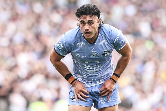 Keenan Palasia of Leeds Rhinos during the Betfred Super League round 16 match Leeds Rhinos vs Hull KR at AMT Headingley Stadium, Leeds, United Kingdom on 26 June 2026

(Photo by Alfie Cosgrove/News Images)