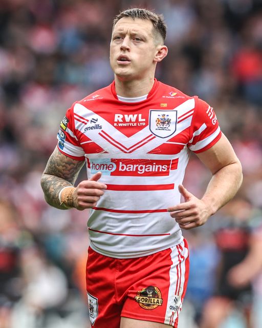 Deon Cross of St Helens during the Betfred Super League round 7 match St Helens vs Wigan Warriors at The BrewDog Stadium, St Helens, United Kingdom on 03 April 2026

(Photo by Alfie Cosgrove/News Images)