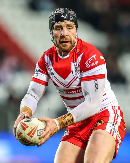 Jackson Hastings of St Helens during the Betfred Super League round 4 match St Helens vs Bradford Bulls at The BrewDog Stadium, St Helens, United Kingdom on 07 March 2026

(Photo by Alfie Cosgrove/News Images)