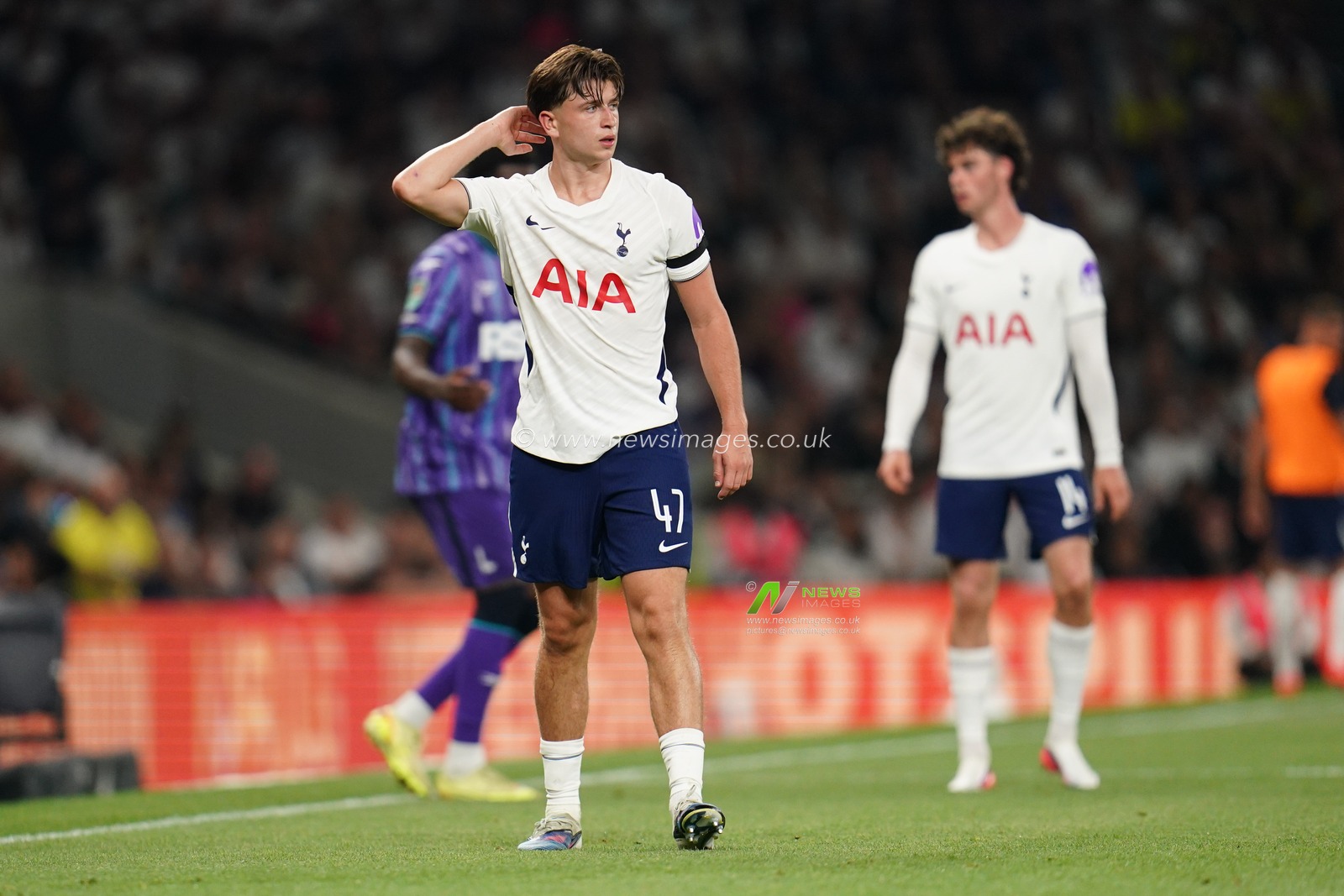 Mikey Moore of Tottenham Hotspur during the Carabao Cup round 2 match Tottenham Hotspur vs Charlton Athletic at Tottenham Hotspur Stadium, London, United Kingdom on 26 August 2026

(Photo by Harvey Murphy/News Images)