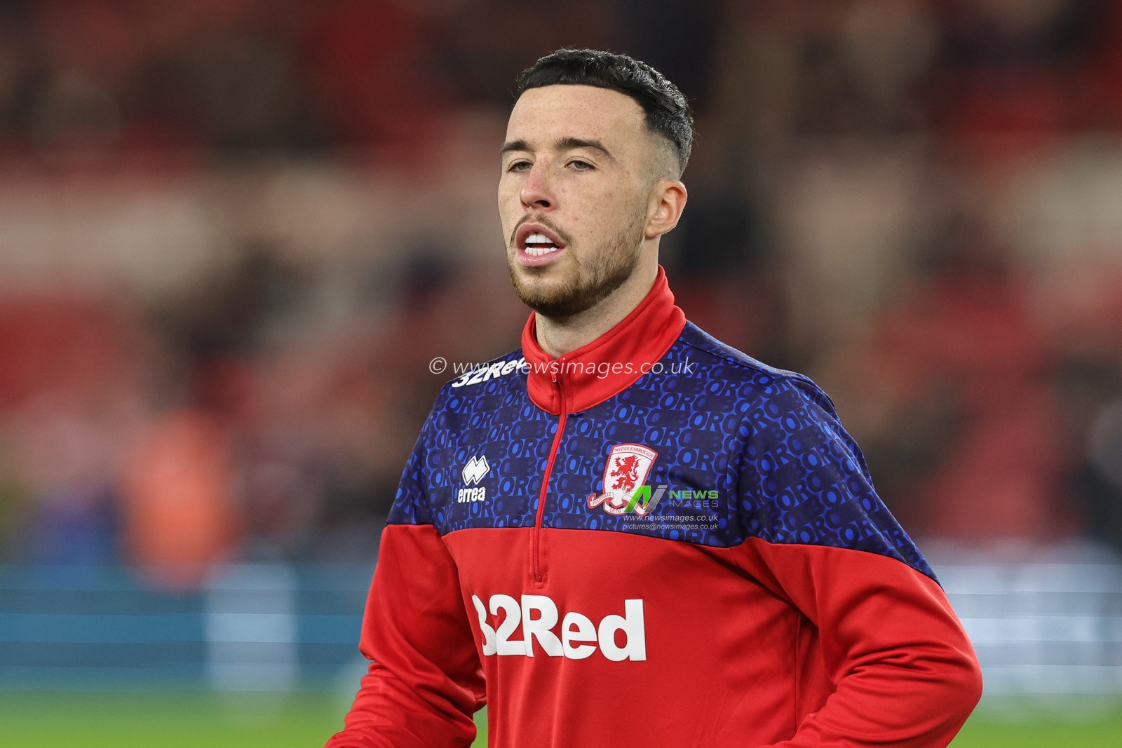 Sam Greenwood of Middlesbrough during the pre-game warm up ahead of the Emirates FA Cup Third Round match Middlesbrough vs Aston Villa at Riverside Stadium, Middlesbrough, United Kingdom, 6th January 2024

(Photo by Mark Cosgrove/News Images)
