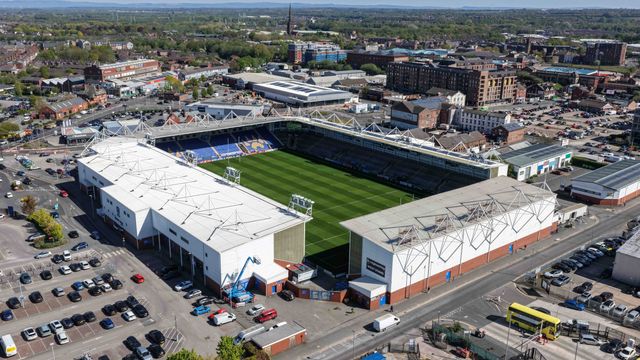 An aerial view of The Halliwell Jones Stadium during the Betfred Super League round 9 match Warrington Wolves vs Wigan Warriors at The Halliwell Jones Stadium, Warrington, United Kingdom on 24 April 2026

(Photo by Mark Cosgrove/News Images)