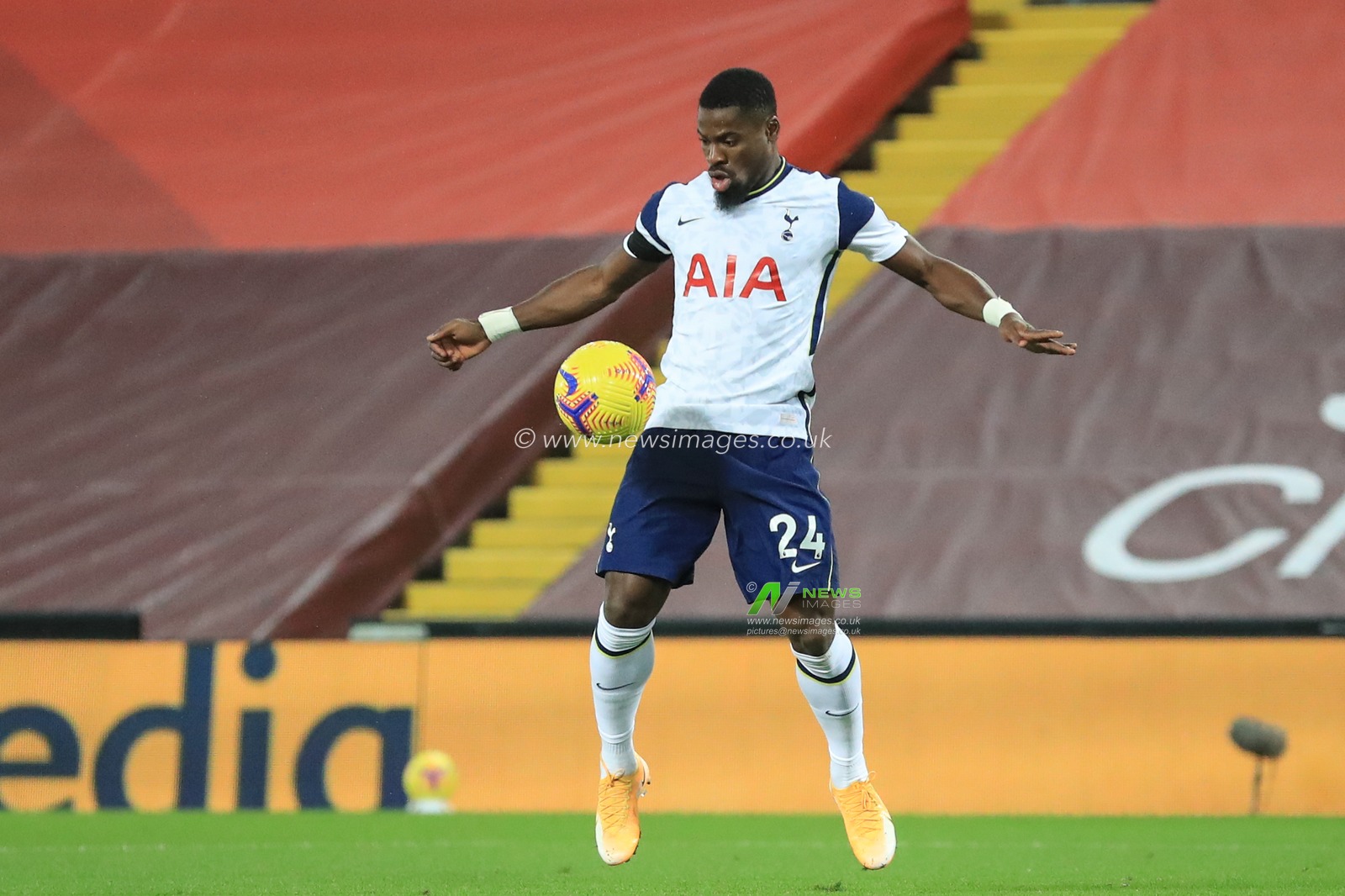 Serge Aurier #24 of Tottenham Hotspur in action during the game