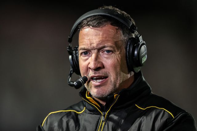 Danny McGuire Head Coach of Castleford Tigers is interviewed after the game during the Betfred Super League Round 8 match Wakefield Trinity vs Castleford Tigers at DIY Kitchens Stadium, Wakefield, United Kingdom, 17th April 2025

(Photo by Alfie Cosgrove/News Images)