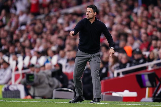 Mikel Arteta manager of Arsenal handing out instructions during the Premier League match Arsenal vs Fulham at Emirates, London, United Kingdom on 02 May 2026

(Photo by Harvey Murphy/News Images)