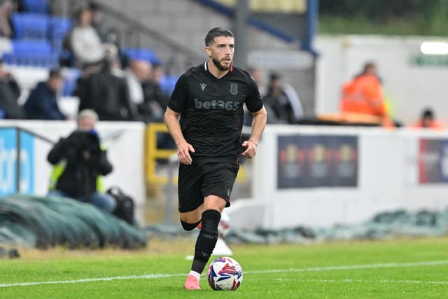 Lynden Gooch of Stoke City in action during the Pre-season friendly match Chester vs Stoke City at Deva Stadium, Chester, United Kingdom, 11th July 2024

(Photo by Cody Froggatt/News Images)