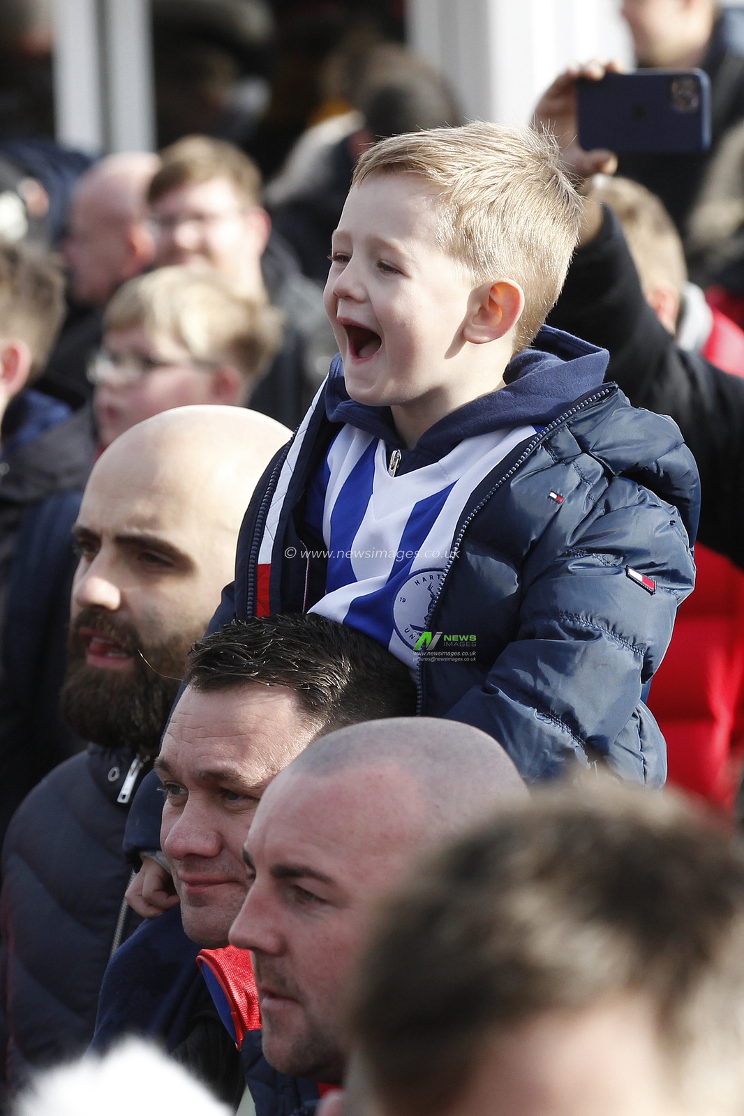 A happy Hartlepool United fan