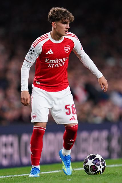 Max Dowman of Arsenal with the ball during the UEFA Champions League Quarter Finals match Arsenal vs Sporting CP at Arsenal stadium, London, United Kingdom on 15 April 2026

(Photo by Harvey Murphy/News Images)