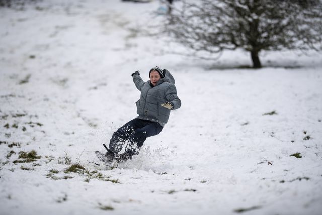 Snow on the The Malvern Hills Worcestershire