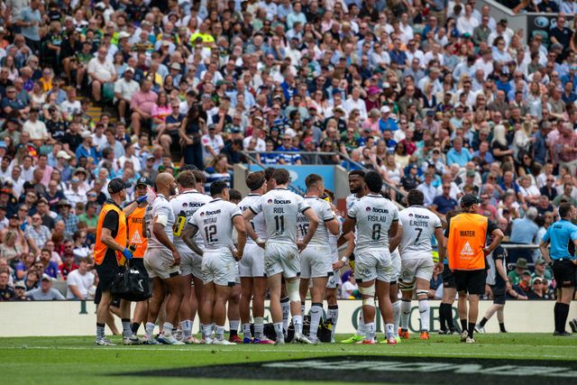 Exeter Chiefs huddle during the Gallagher PREM Final match Northampton Saints vs Exeter Chiefs at Allianz Stadium, Twickenham, United Kingdom on 20 June 2026.

(Photo by Alex Williamson/News Images)