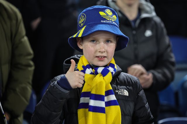 Leeds United fans pay their respects to Chris and Kev, remembering forever. Never forgotten during the Premier League match Leeds United vs Brentford at Elland Road, Leeds, United Kingdom on 21 March 2026

(Photo by Mark Cosgrove/News Images)