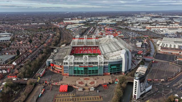 An aerial view of Old Trafford and the Stretford End during the Premier League match Manchester United vs Crystal Palace at Old Trafford, Manchester, United Kingdom on 01 March 2026

(Photo by Mark Cosgrove/News Images)