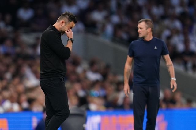 Roberto De Zerbi manager of Tottenham Hotspur during the Carabao Cup round 2 match Tottenham Hotspur vs Charlton Athletic at Tottenham Hotspur Stadium, London, United Kingdom on 26 August 2026

(Photo by Harvey Murphy/News Images)