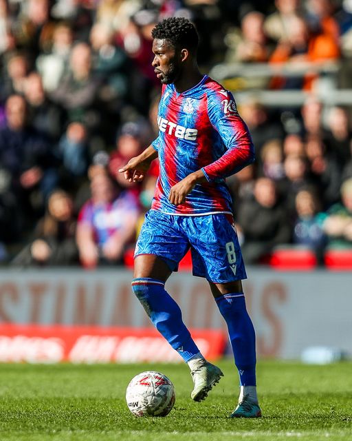Jefferson Lerma of Crystal Palace runs with the ball during the Emirates FA Cup 5th Round match Crystal Palace vs Millwall at Selhurst Park, London, United Kingdom, 1st March 2025

(Photo by Izzy Poles/News Images)