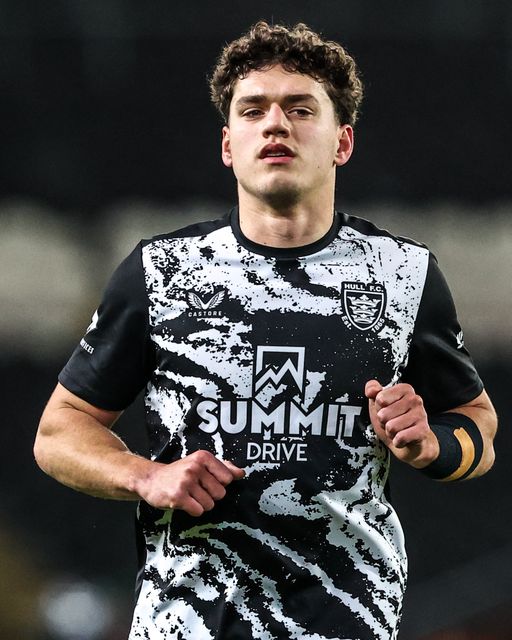 Lewis Martin of Hull FC in the pre-game warm up during the Betfred Super League match Hull FC vs York Knights at MKM Stadium, Hull, United Kingdom on 27 February 2026

(Photo by Alfie Cosgrove/News Images)