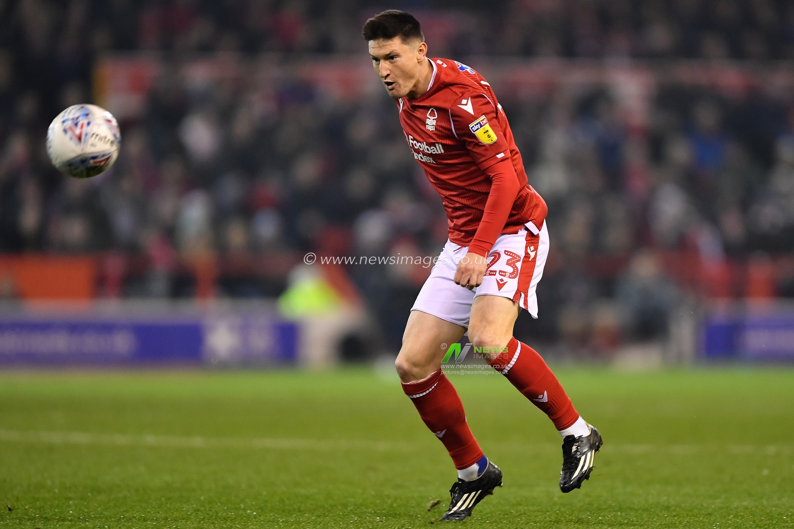 22nd January 2020, City Ground, Nottingham, England; Sky Bet Championship, Nottingham Forest v Reading : Joe Lolley (23) of Nottingham Forest