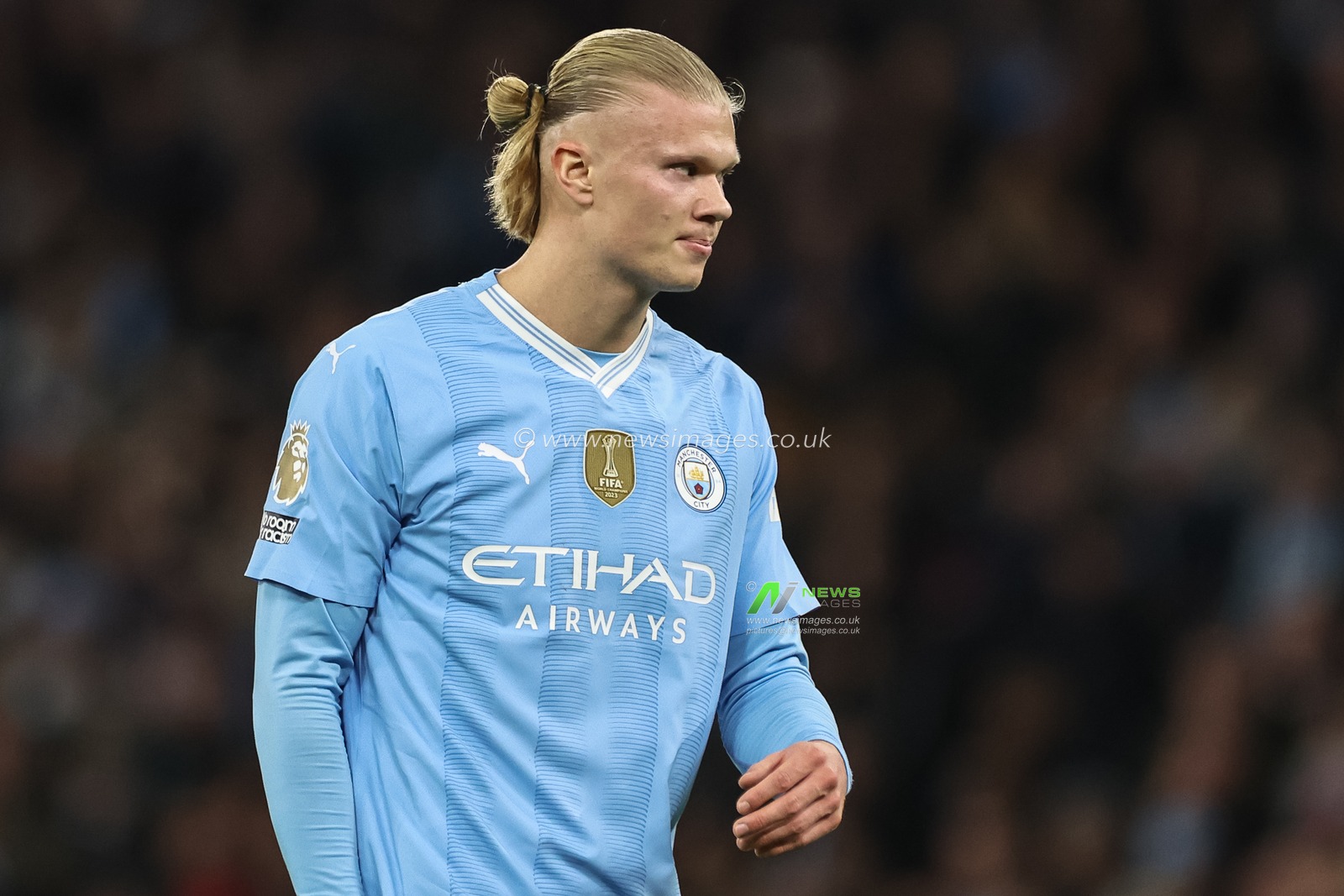 Erling Haaland of Manchester City during the Premier League match Manchester City vs Brentford at Etihad Stadium, Manchester, United Kingdom, 20th February 2024

(Photo by Mark Cosgrove/News Images)