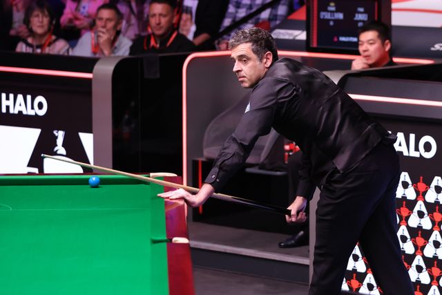 Ronnie O'Sullivan of England during the game against Pang Junxu of China on day ten of the 2025 Halo World Snooker Championship at Crucible Theatre, Sheffield, United Kingdom, 28th April 2025

(Photo by Alex Roebuck/News Images)