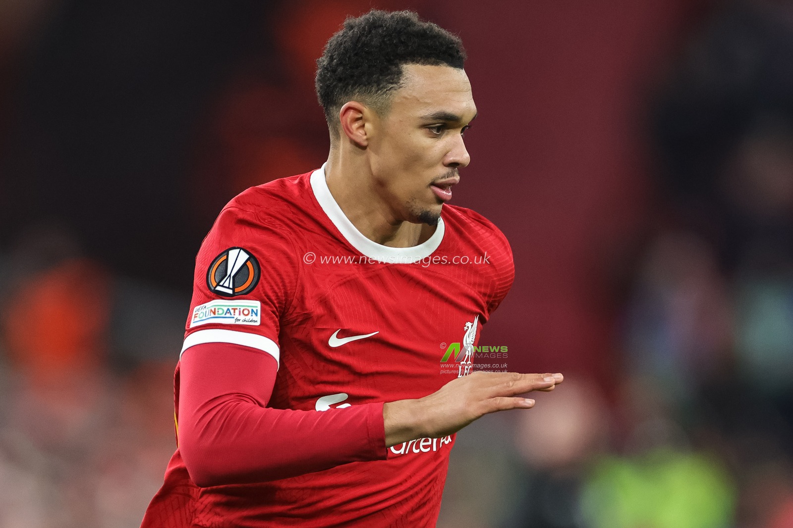 Trent Alexander-Arnold #66 of Liverpool during the UEFA Europa League match Liverpool vs LASK at Anfield, Liverpool, United Kingdom, 30th November 2023

(Photo by Mark Cosgrove/News Images)